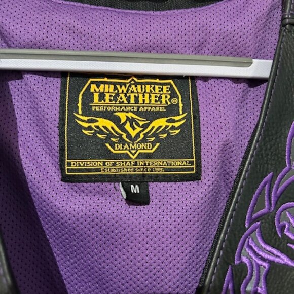 NWT Milwaukee Leather Women's Vest Motorcycle Riding w Conceal Carry Pockets - Picture 9 of 13